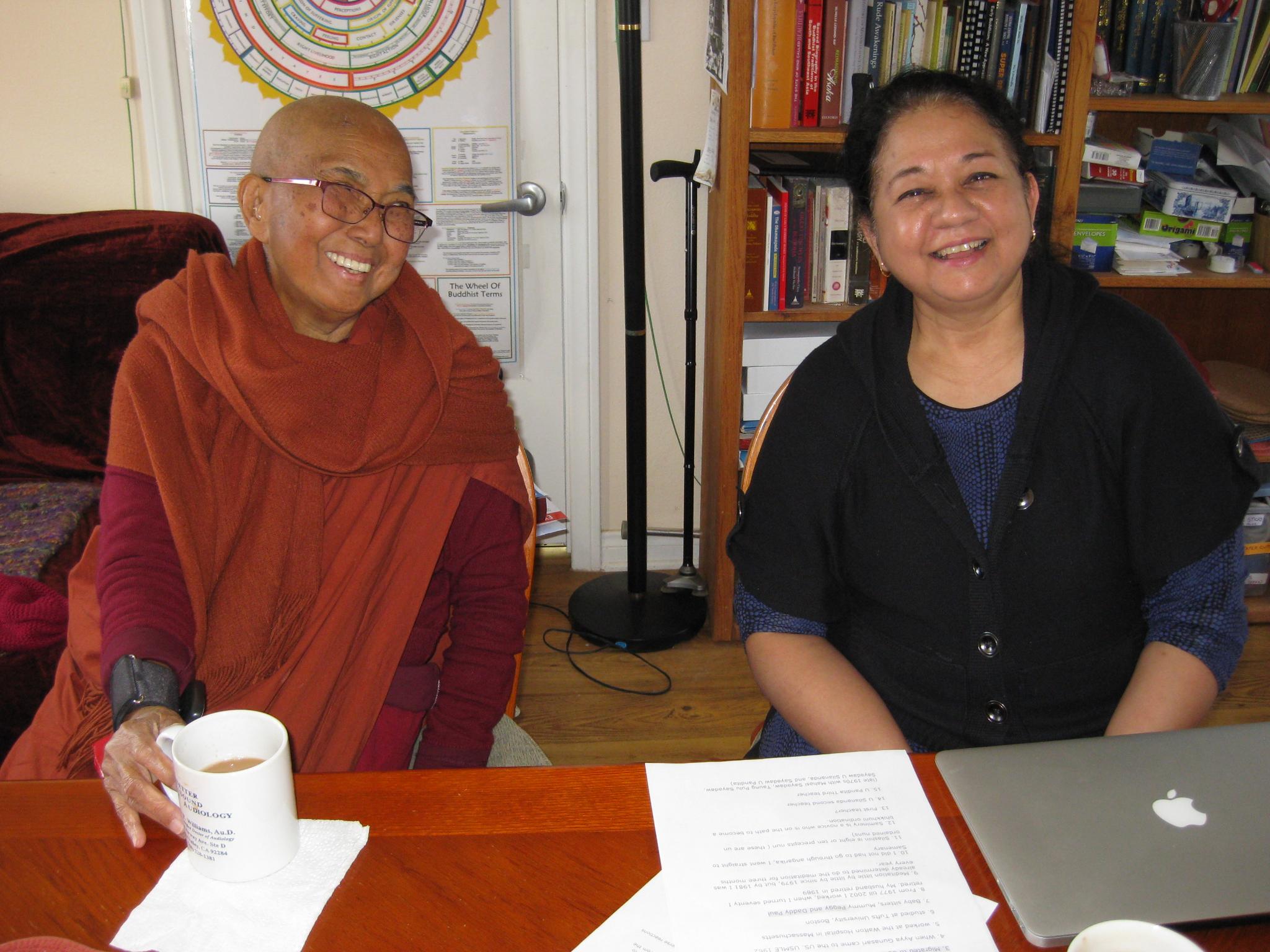 Ayagunasari and the author, Chapla, together